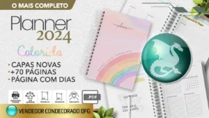 PACOTE DE PLANNERS 2024 - Qualidade premium 📀