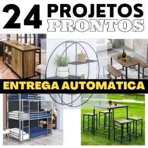 24 Projetos Prontos Para Móveis Industriais – Pdf 2024