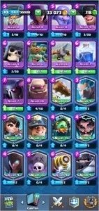 Conta Clash Royale Lvl 10 Arena 10 , com várias lendárias
