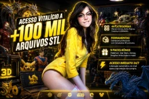 Pack Mega Maker 3D: +100.000 Arquivos STL + Bônus