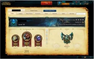 Platina V LoL 178 skins