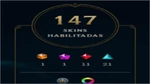 LEVEL 304/TODOS OS CAMPEÕES/ PLAT 3/ 147 SKINS