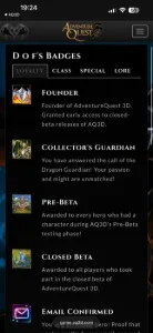 Conta de AQ3D founder muito rara com muitas heromarts