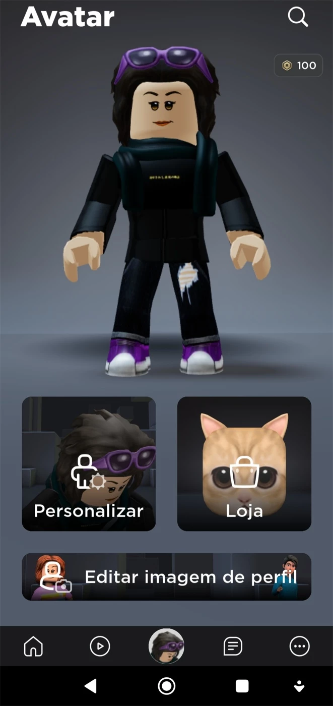 CONTA DE ROBLOX SUPER GEMADA ELA É - Roblox - Outros jogos Roblox