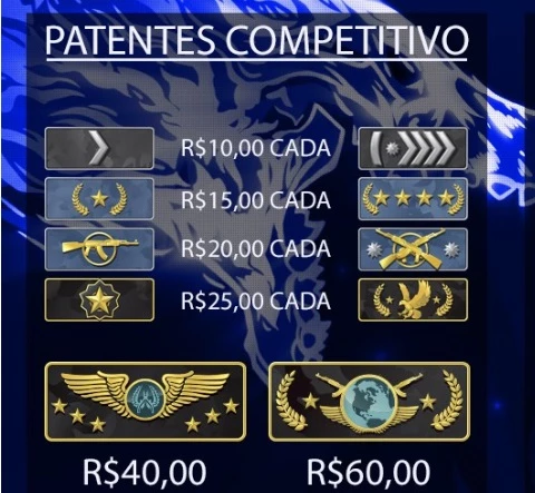 Boost De Patente Cs:Go Até Águia 2 - Counter Strike - DFG