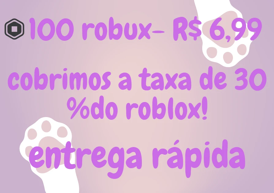 100 Robux - Roblox (Envio Imediato) - DFG