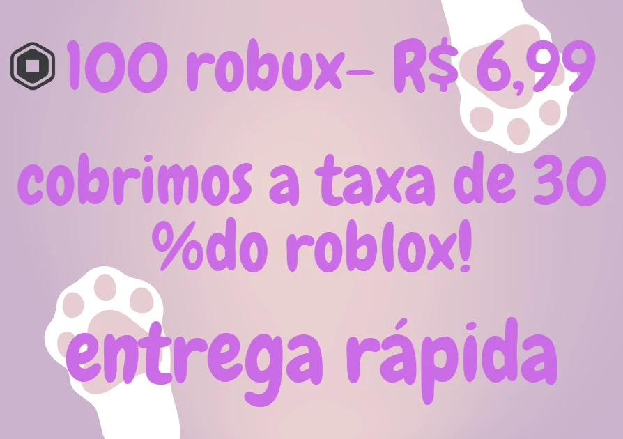 100 Robux ( Envio Por Gamepass - Roblox - DFG