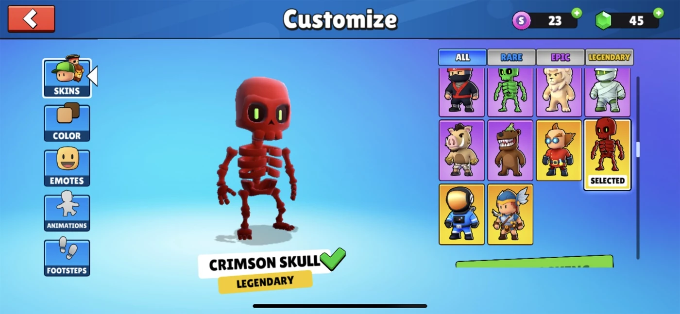 CONTA STUMBLE GUYS, FULL SKINS, PASSE - Stumble Guys - GGMAX