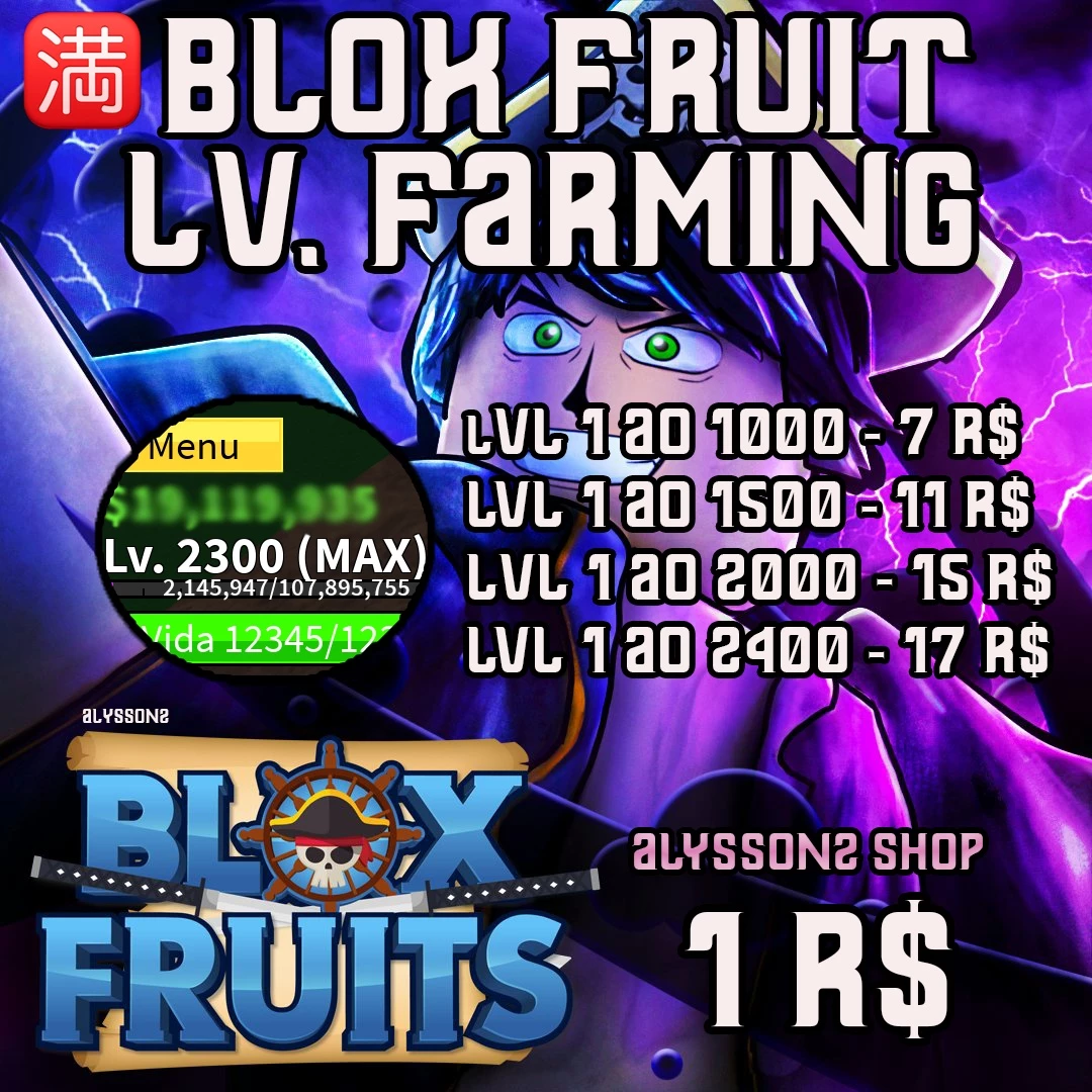 Roblox Blox Fruit Lv. 2300 Com Fruta Buddha - Outros - DFG