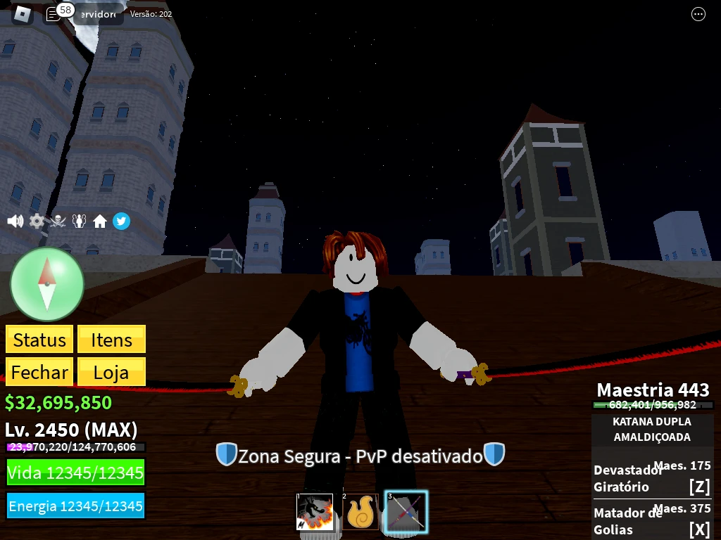 Account Blox Fruit - Level 2450 MAX - Godhuman + Full Awaken Magma