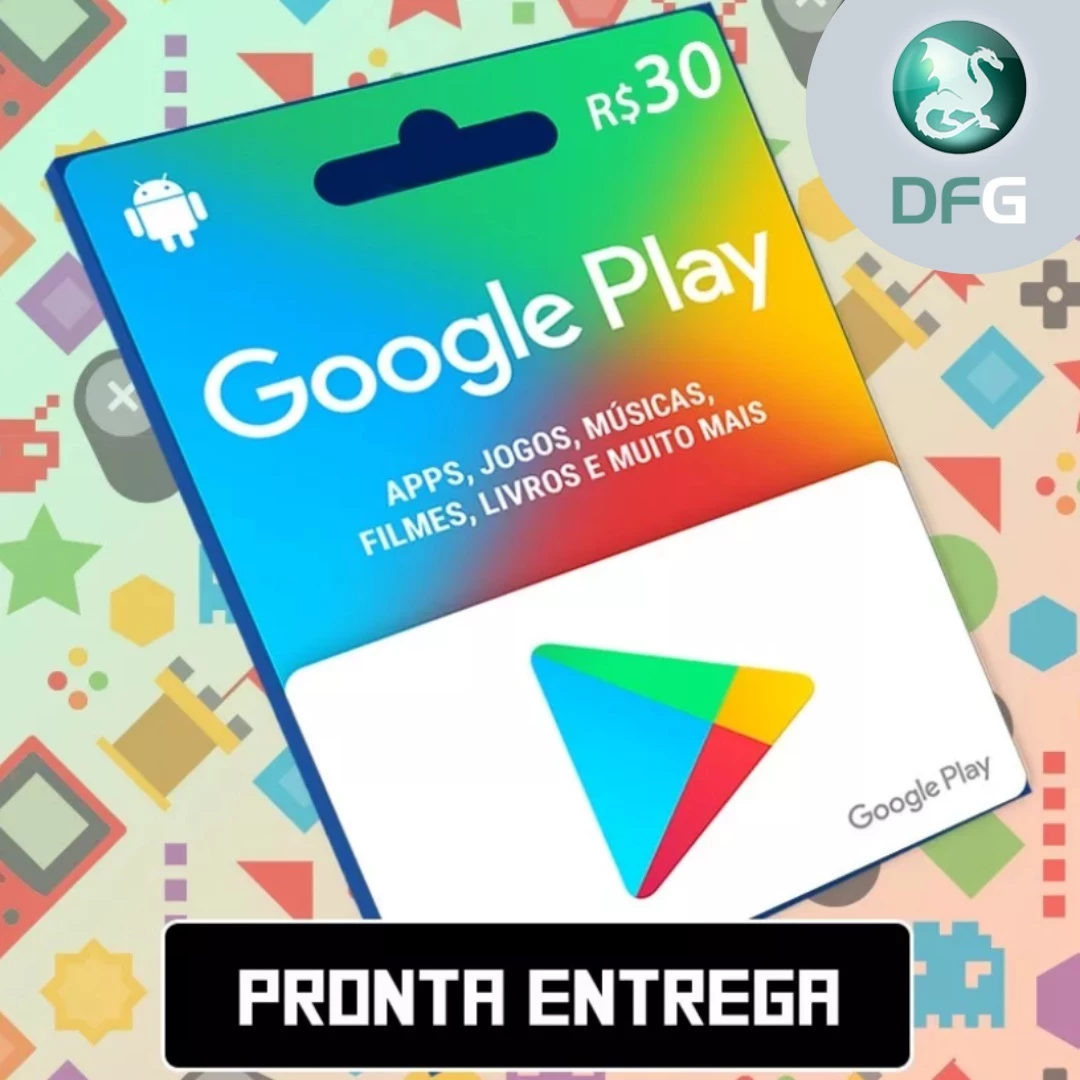 Gift Card Google Play 50 reais - Envio Digital - Gift Card Online