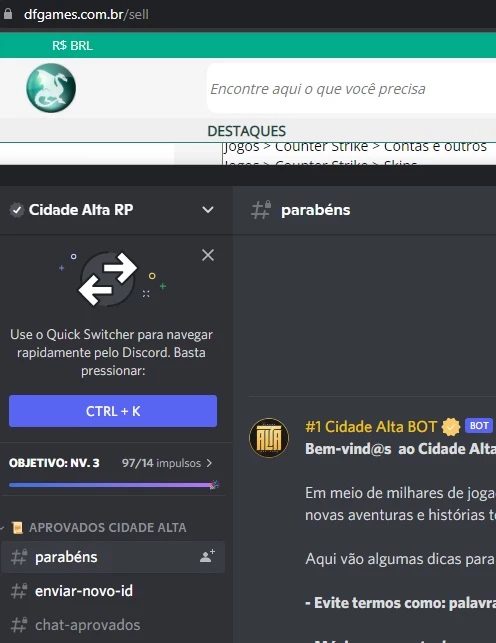 Venda Whitelist Cidade Alta Principal - Gta - DFG