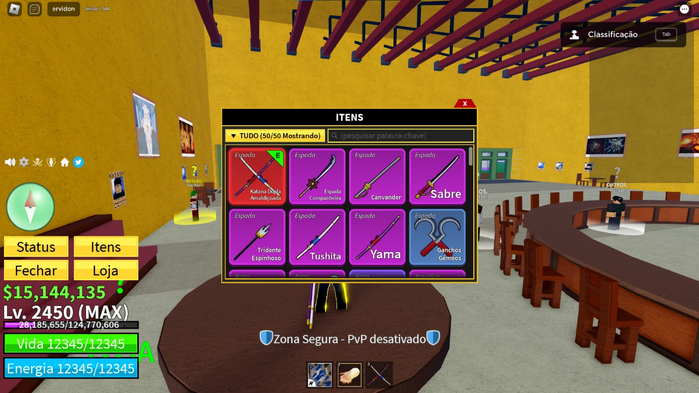 Desapego Games - Roblox > CONTA BLOX FRUITS/LEVEL MAX/MINK V3//PHOENIX NO  INVENTARIO/13M DE GRANA/12K FRAG