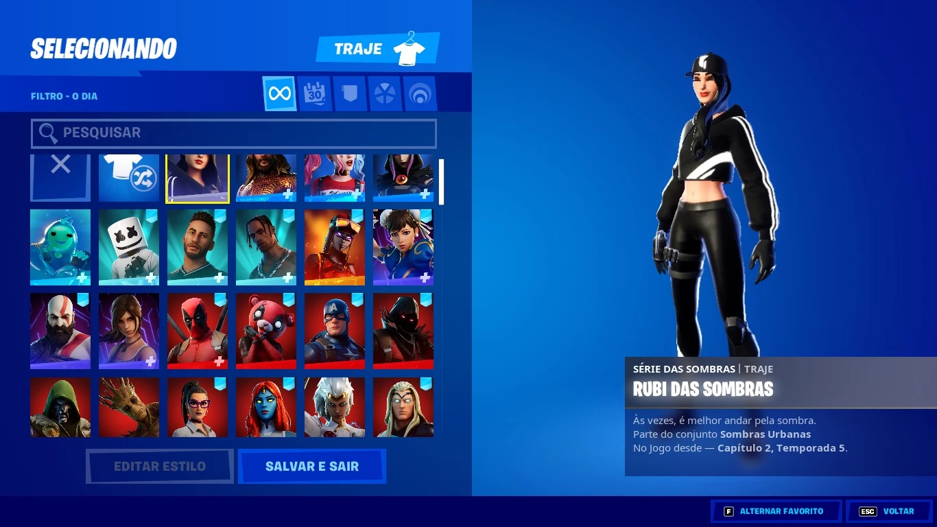 Conta Fortnite 93 Skins + Salve O Mundo Raio 106 (S3 Até S8) - DFG