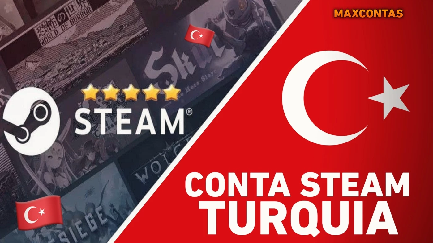 Conta Steam Turquia - Jogos Muito Mais Baratos - DFG