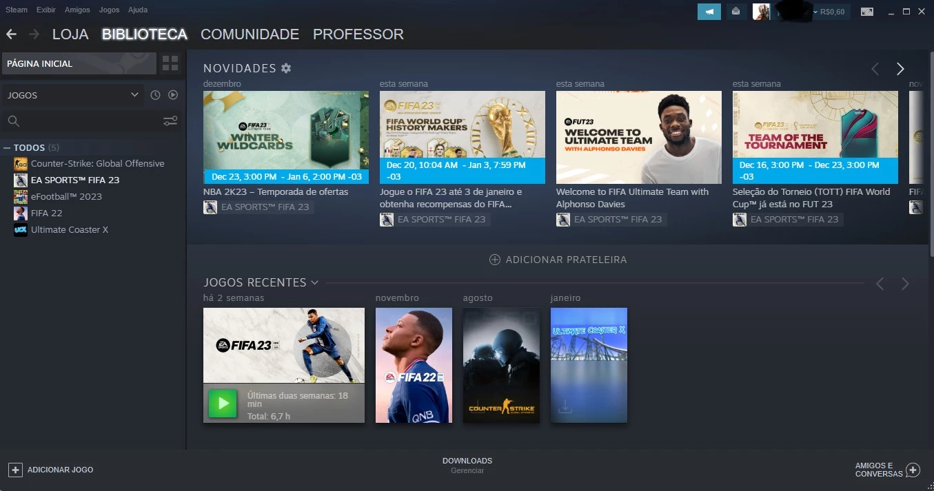 Conta Steam Com Fifa 22 - DFG