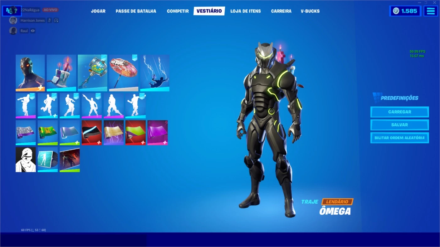 Conta Fortnite Muitas Skins + Vbucks - DFG