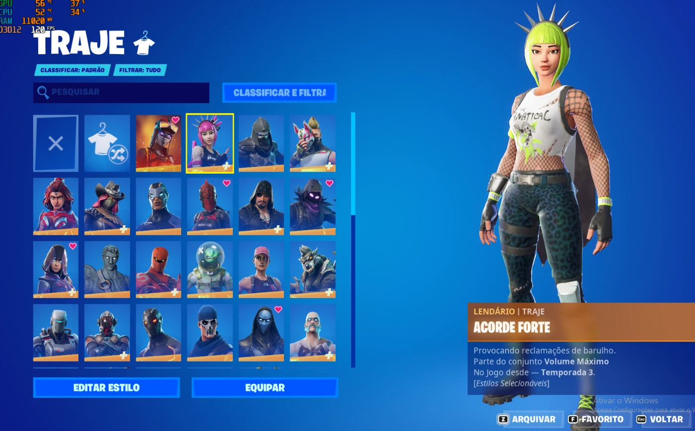 Epic Games | Conta epic games 191+ skins fortnite