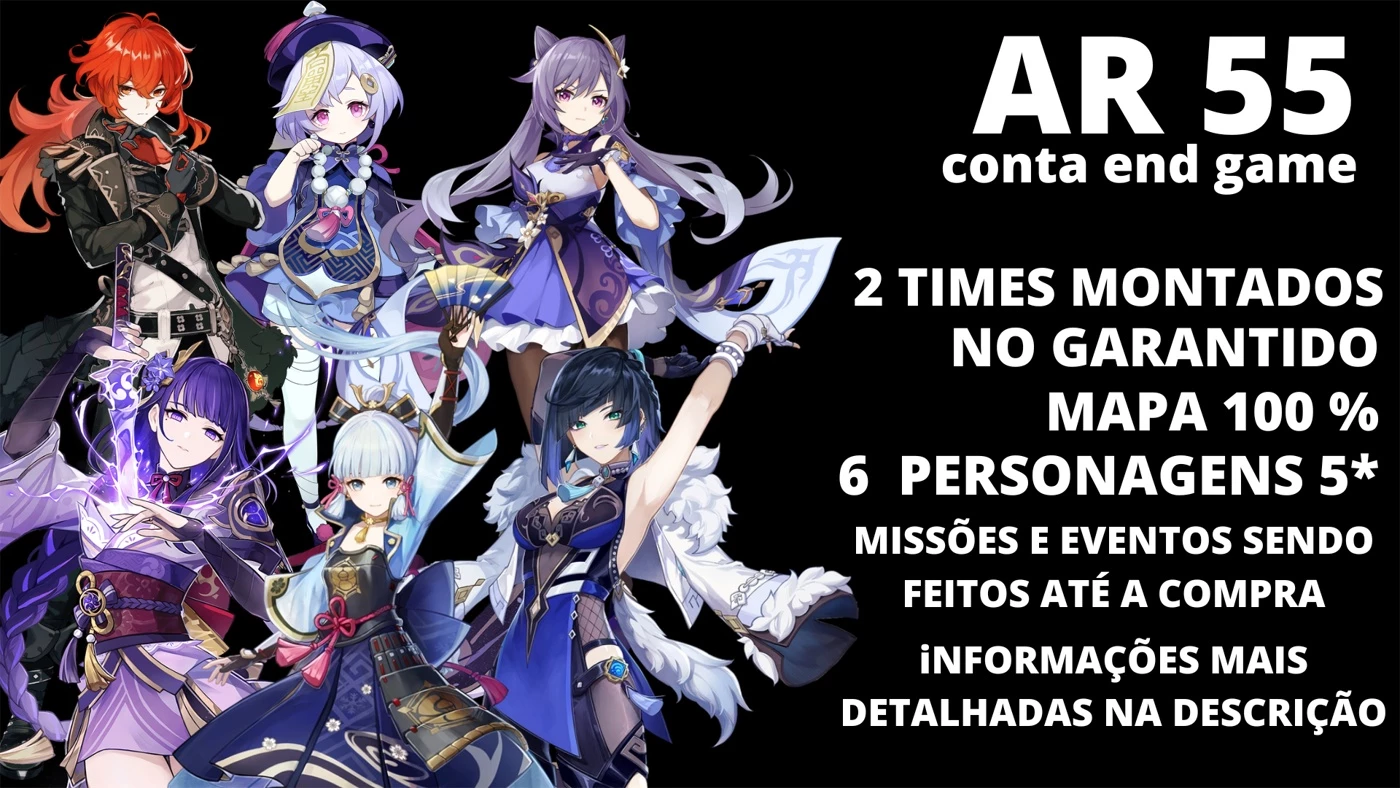 ✨Genshin Impact Pack De Contas Com Personagens 5⭐✨ - DFG