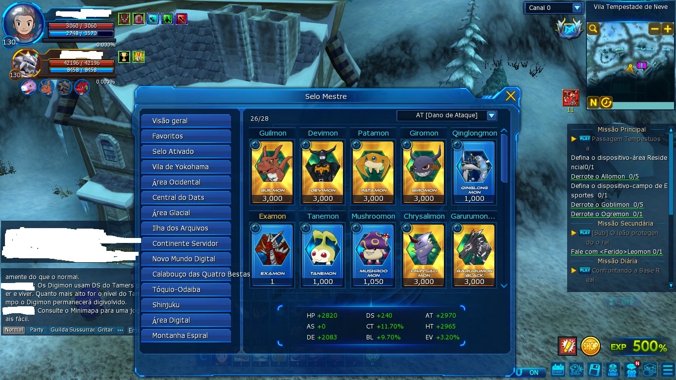 Conta Ladmo Servidor Omegamon - Digimon Masters Online - DFG