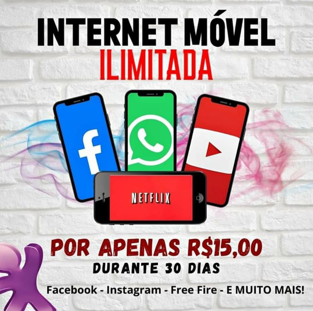 Internet ilimitada por 10 reais #internet #jogosonline #online