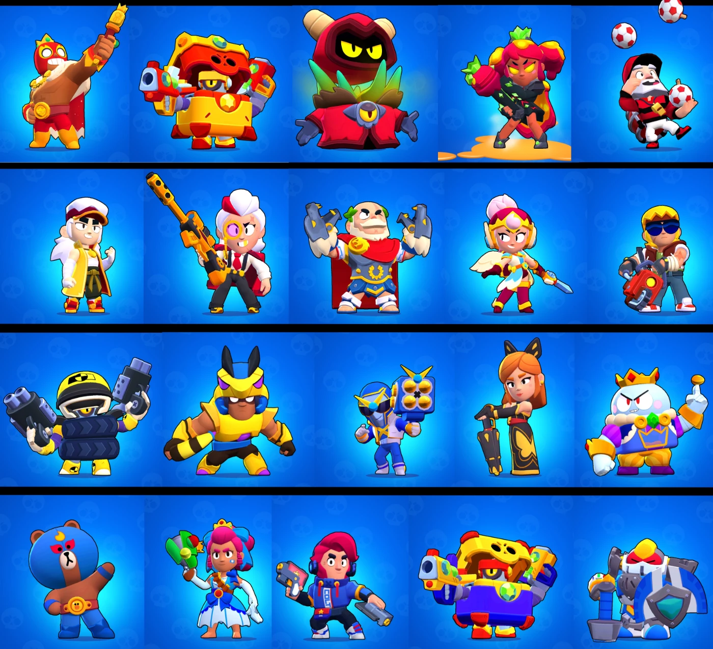 Ranqueando Todas as Novas Skins do Brawl Stars [Mistério no QG] 