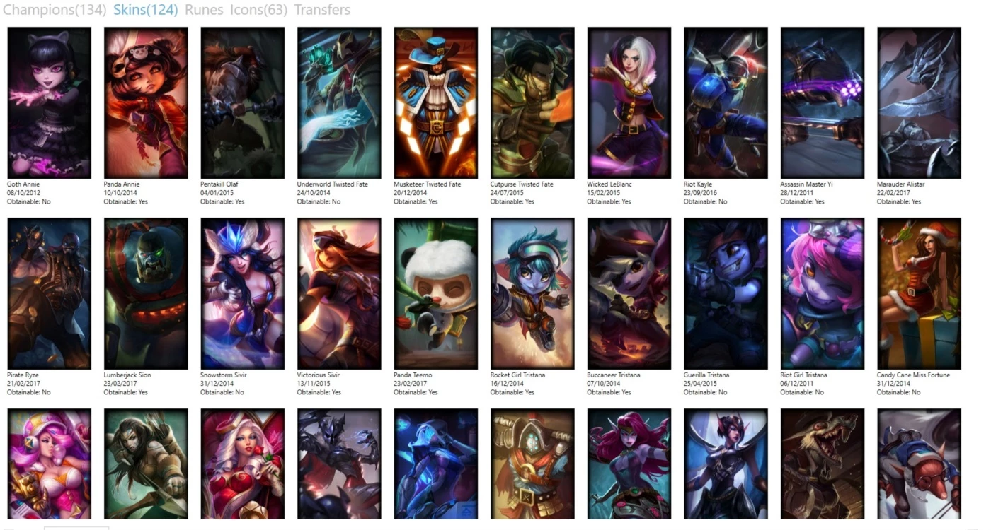 Imperdível: Todos Campeões + 134 Skins + 11 Paginas De Runas