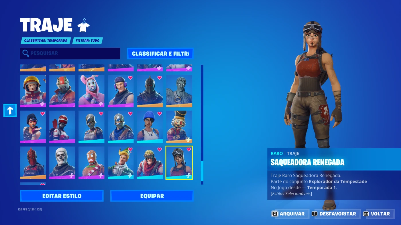 Conta Fortnite com Renegade +212skins, Computador Desktop Epic Usado  66475785