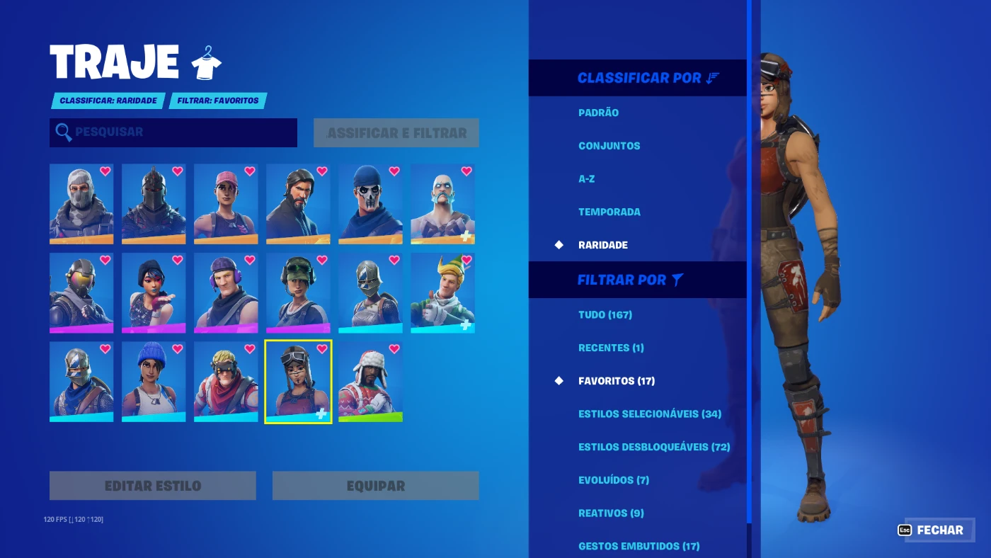 Conta Fortnite Renegade Raider Temporada 1 - DFG