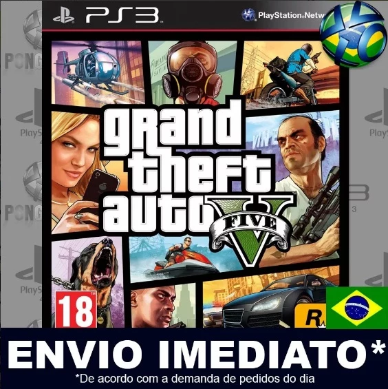 Jogo Grand Theft Auto V - PS3