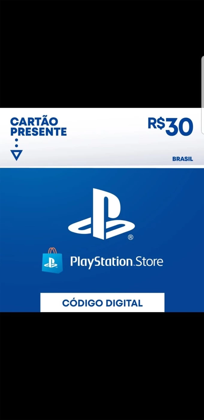 R$30 PlayStation Store - Cartão Presente Digital [Exclusivo Brasil]