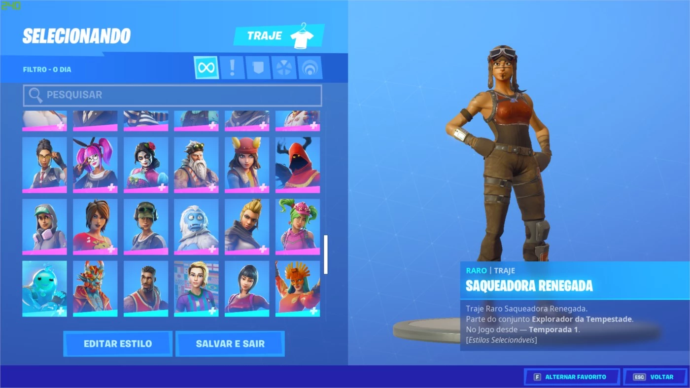 Conta Fortnite Renegade Raider 50+ Skins E Muito Mais DFG