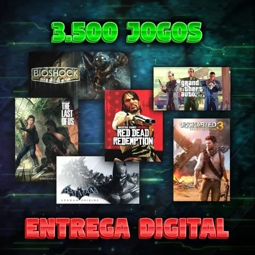 Pacote 3500 Jogos Para Ps3 - Midia Digital Online / Offline