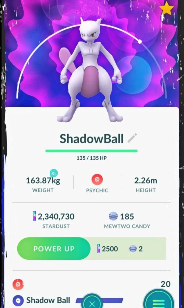 Mewtwo Pokémon Go - (Leia A Descrição) Lendário Pc 2100+ - Pokemon Go - DFG