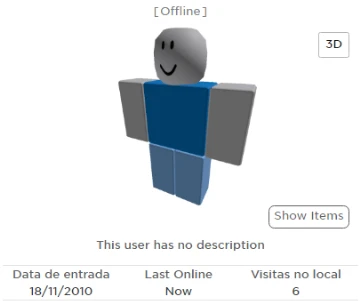 A Minha Conta Antiga Do Roblox