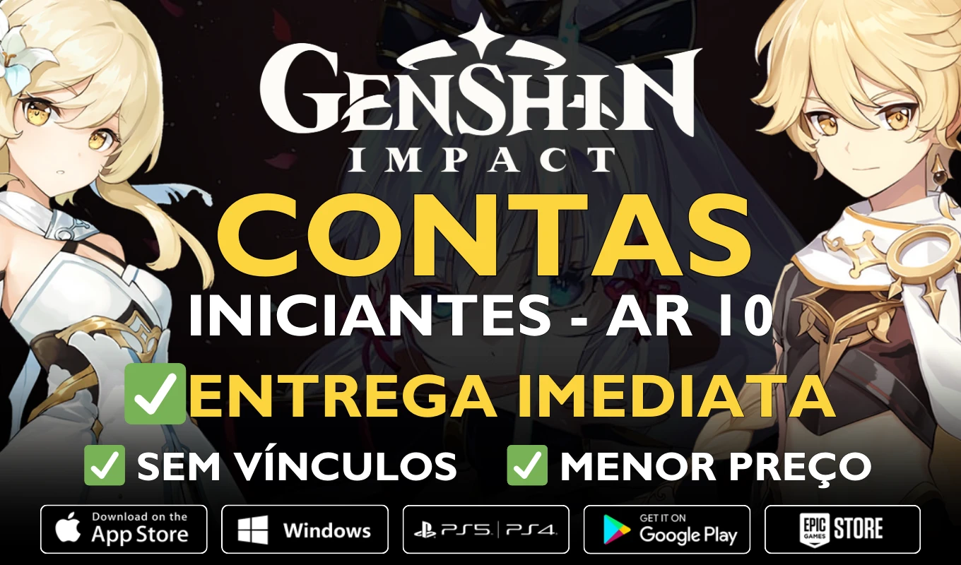 ✨Genshin Impact Pack De Contas Com Personagens 5⭐✨ - DFG