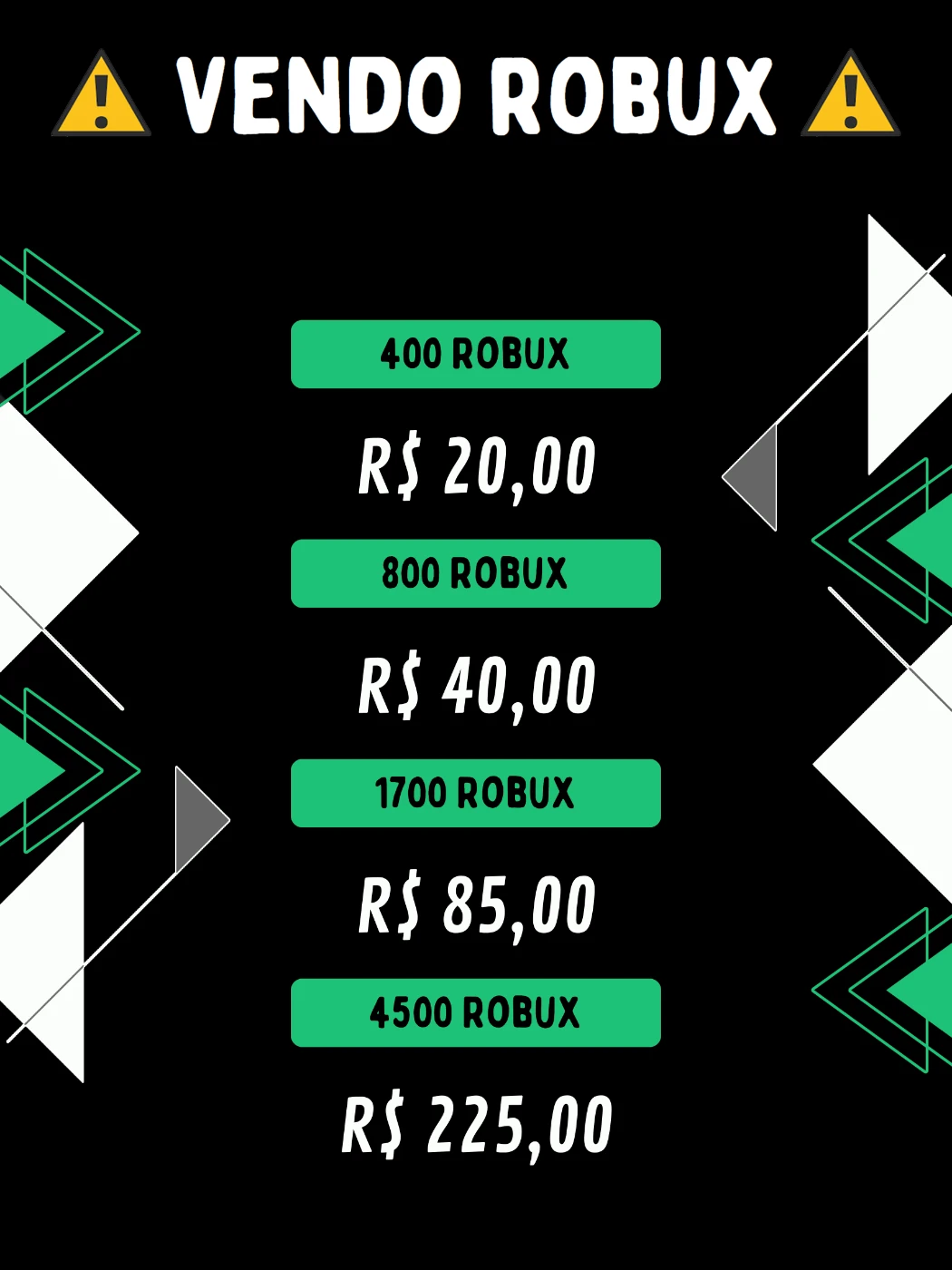 Cartão Roblox De 4500 Robux