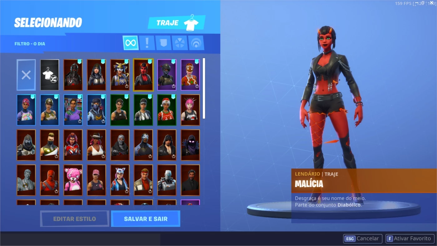 Fortnite > Vendo conta fortnite 157 skin, 120 picaretas.