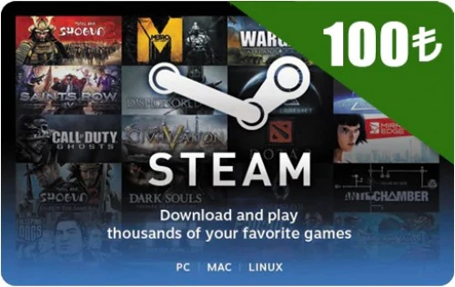 Steam Cartão Pré-Pago Wallet Key - R$ 100 Reais Crédito Card - DFG