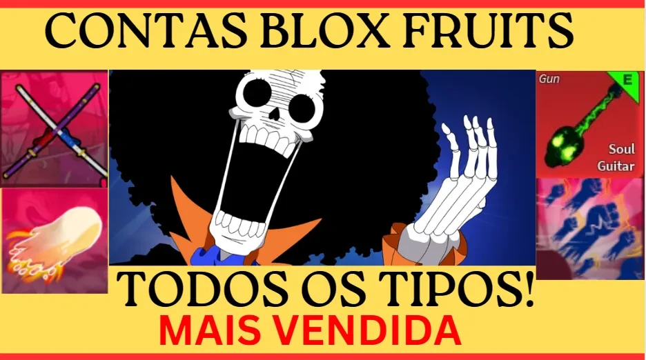 Conta Blox Fruit, V4, God Human, Cdk, Soul Guitar Etc.. - Roblox - DFG