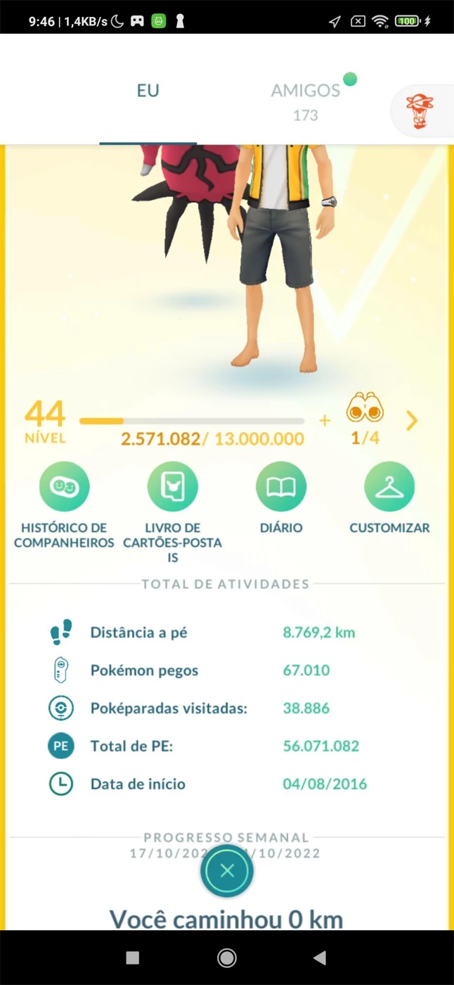 Desapego Games - Pokémon GO > Conta pokemon Go, com varios lendarios,  lendarios shinys, pokemons shinys, 100%