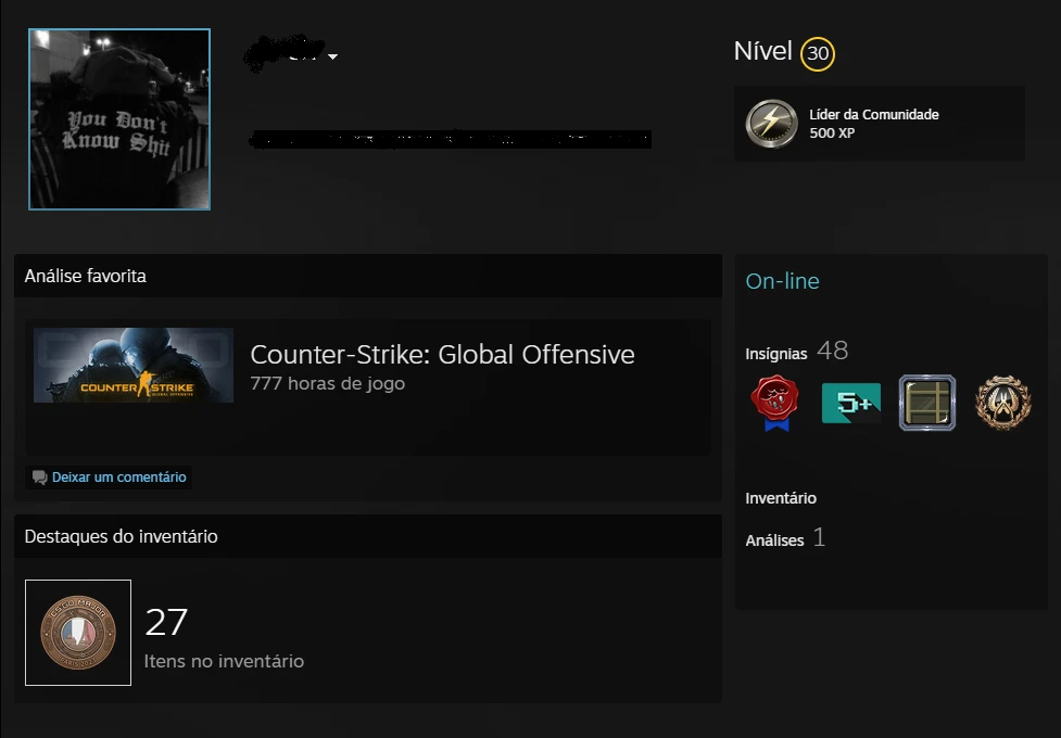 Conta Steam Csgo - Counter Strike - DFG