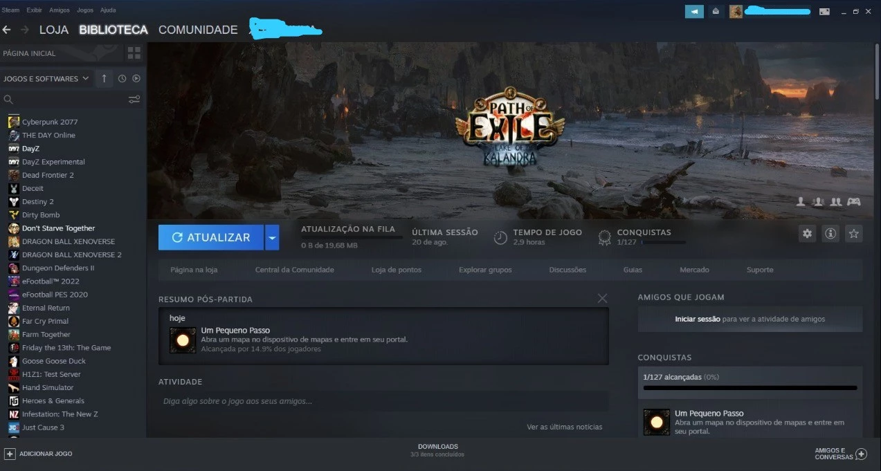 Como adiciono meus amigos da conta do Steam à minha conta da Epic