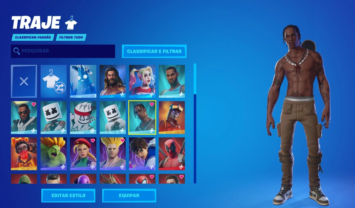 Fortnite | CONTA FORTNITE TRAVIS SCOTT + RAPTOR