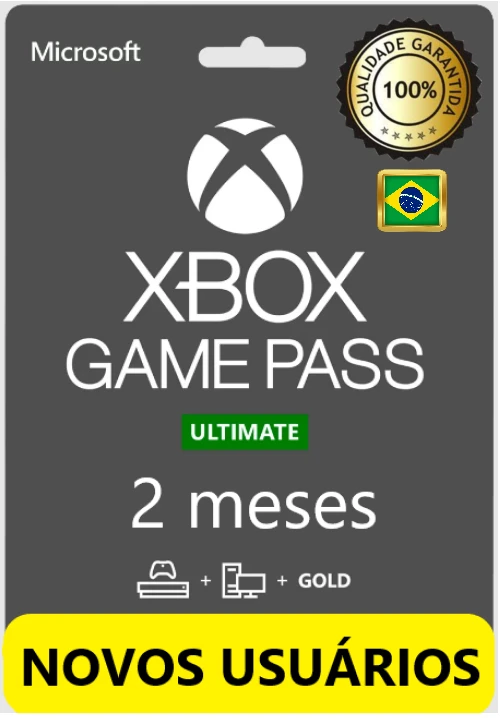 Xbox Game Pass 2 meses ULTIMATE - Código de Resgate 25 Dígitos