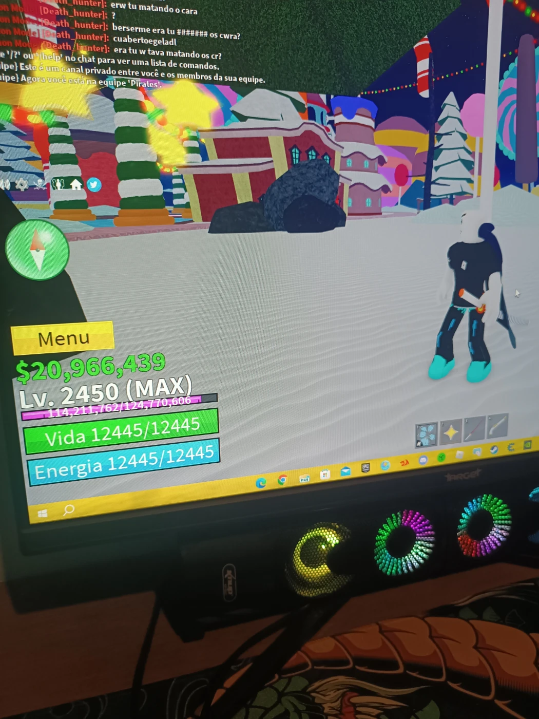 Conta de Roblox com 1500 de Robux e Level Max em Jogos Como (Blox Fruits  ,Gp Blox ) e A1000 No Doors, Jogo de Computador Roblox Nunca Usado  89687324