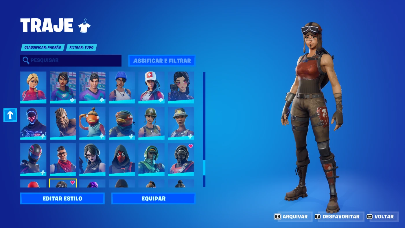 Conta Fortnite Renegade Raider