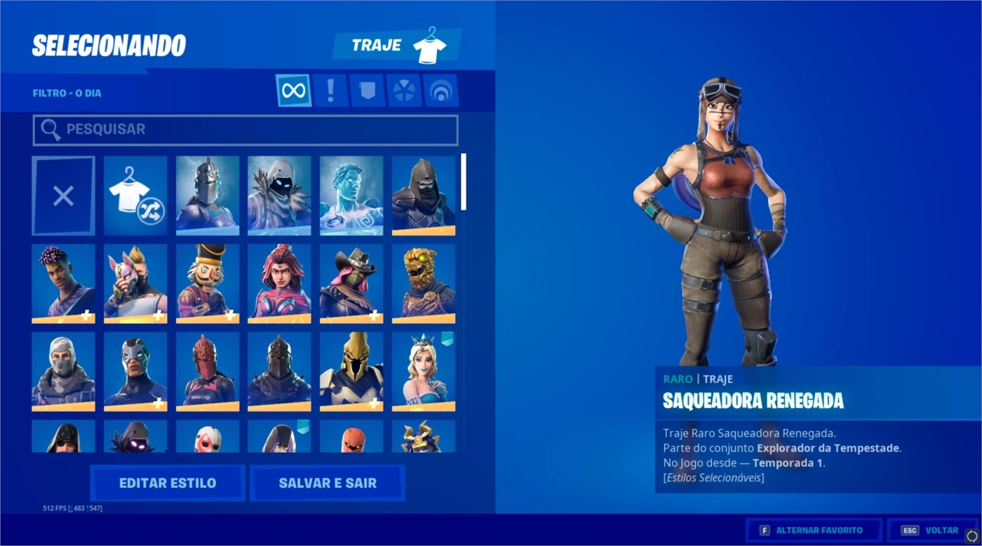 Conta Fortnite Skin Galaxy Rara + Temporada 3 Completa