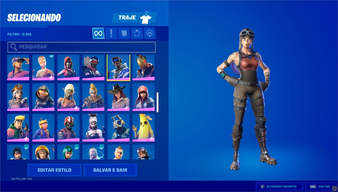 FORTNITE CONTA RARA + 400 SKINS + 270 - Fortnite - Contas Fortnite