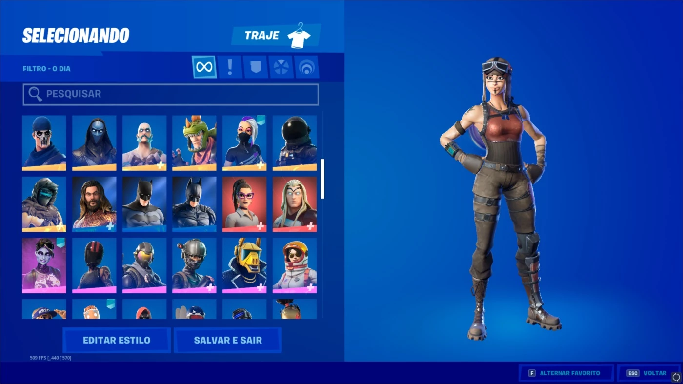 Fortnite > CONTA FORTNITE (FULL ACESSO) MUITAS SKINS CONTA EXTREMAMENTE RARA